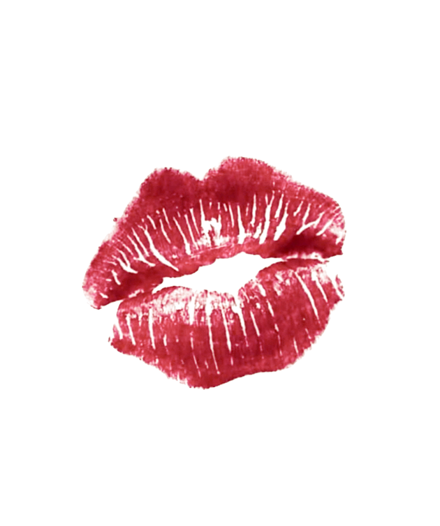 Lipstick kiss mark